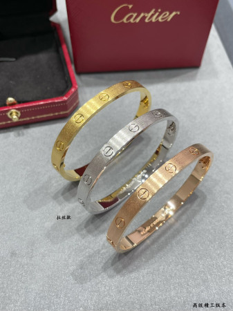 Cartier Wide LOVE brushed Bracelet