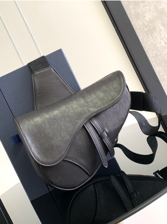 Christian Dior DIOR HOMME Bags Leather Black 26 x 19 x 4.5 cm