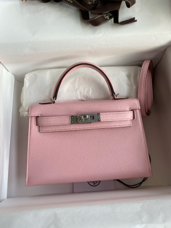 Hermès Mini Kelly Chèvre 19 19×6×12cm (20 days for customization)