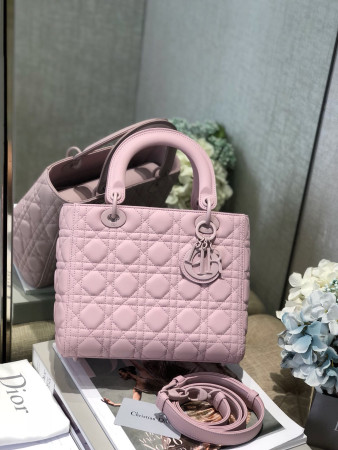 Medium Lady Dior Bag 9.5 x 8 x 4.5 inches