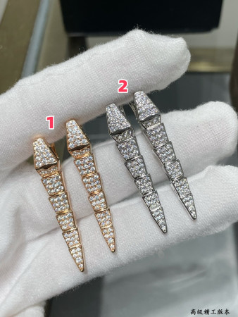 Bvlgari Full-level drill snake Earrings