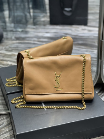 YSL Kate Reversible Suede and Leather Shoulder Bag 28.5x20x6cm