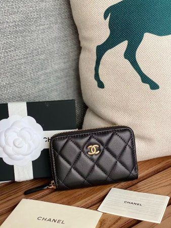 CHANEL ZIPPED COIN PURSE 7.5x 11x 2.5cm