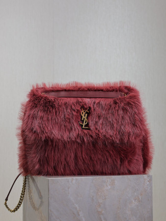 YSL NIKI LARGE IN SHEARLING 32x23x9cm