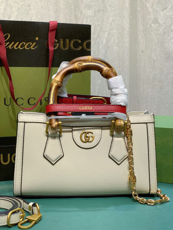 GUCCI DIANA SMALL SHOULDER BAG White 25W x 16H x 9D CM
