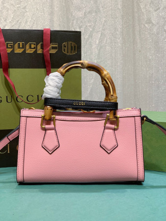 GUCCI DIANA SMALL SHOULDER BAG Pink 25W x 16H x 9D CM