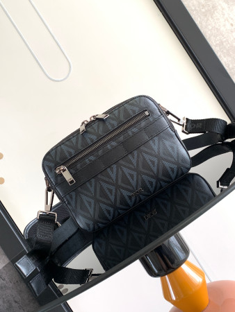 DIOR Safari Bag with Strap Navy 8.5 x 6 x 2.5 inches