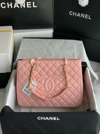 CHANEL GST CAVIAR LEATHER HARDWARE 24X33X13CM