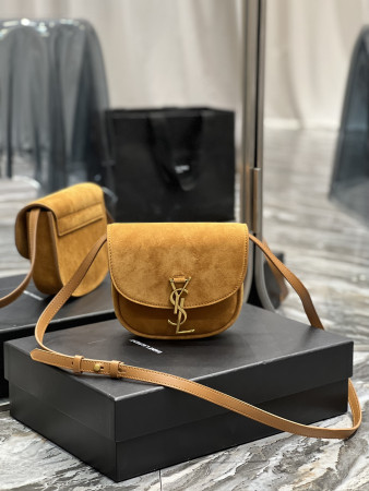 YSL KAIA SMALL SATCHEL IN SMOOTH LEATHER 7.2 X 6.1 X 2.1 INCHES