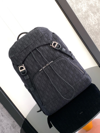 Dior 8 Backpack with Flap Black Dior Oblique Jacquard 31 x 48 x 16.5 cm