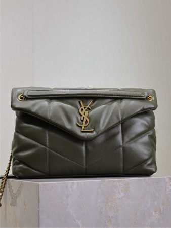 YSL LOULOU PUFFER MEDIUM IN NAPPA LEATHER 35x23x13.5cm
