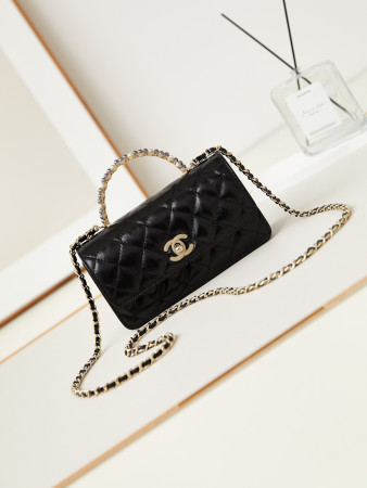 Chanel 24P woc CLASSIC WALLET ON CHAIN 11x18.5x6cm
