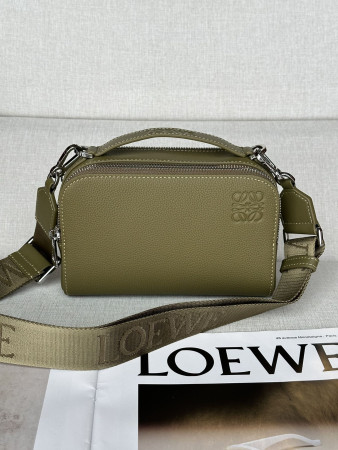 Loewe Mini crossbody camera bag in soft grained calfskin 18x8.5x13cm