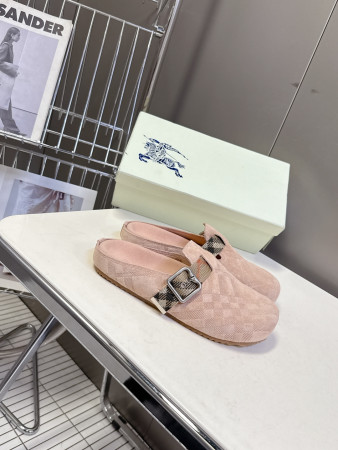 UA Burberry Check Suede Urchin Clogs