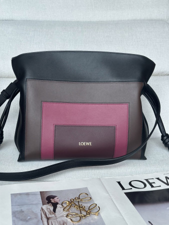 Loewe x Albers Medium Flamenco Clutch in Nappa Calfskin 24.5x30x10.5cm