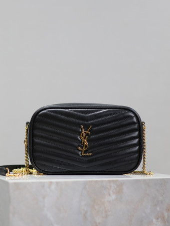 YSL MINI LOU IN QUILTED LEATHER 7.5 X 4.1 X 2 INCHES