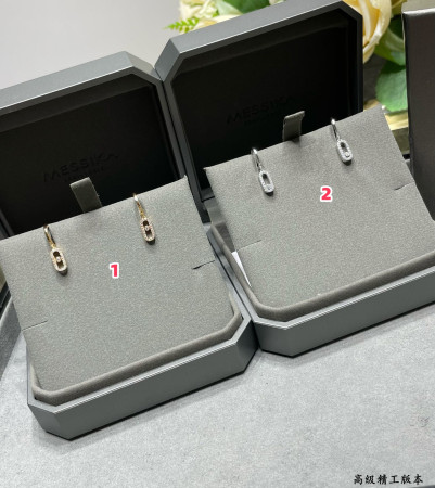 Messika Single Diamond Hoop Earrings