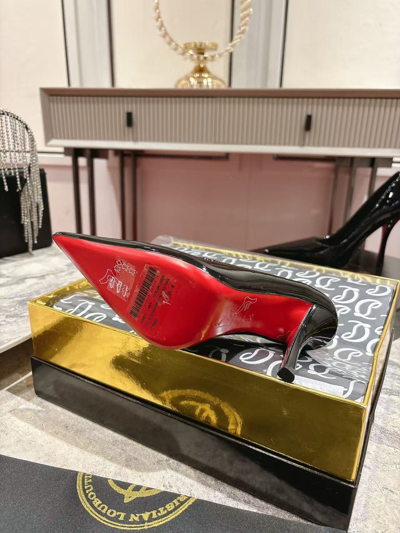 UA Christian Louboutin CL red-bottom shoes 10cm Heel