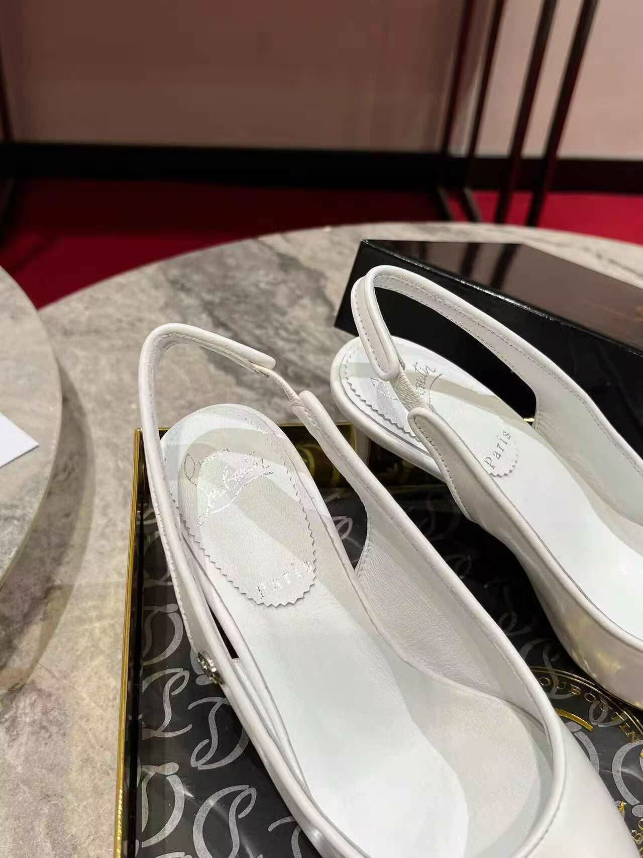 UA Christian Louboutin Sporty Kate Sling 65mm