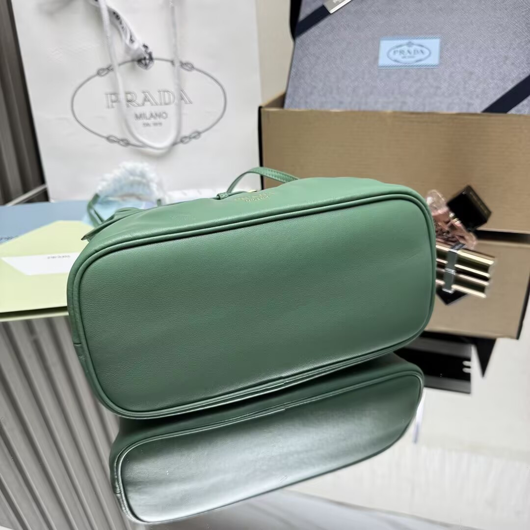 Prada Slouchy Lambskin Leather Shoulder Bag 25x18.5x11.5cm