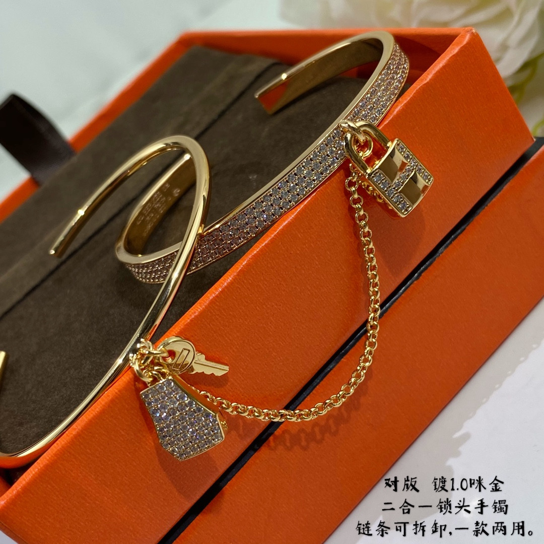 Hermes two-in-one padlock Bracelet