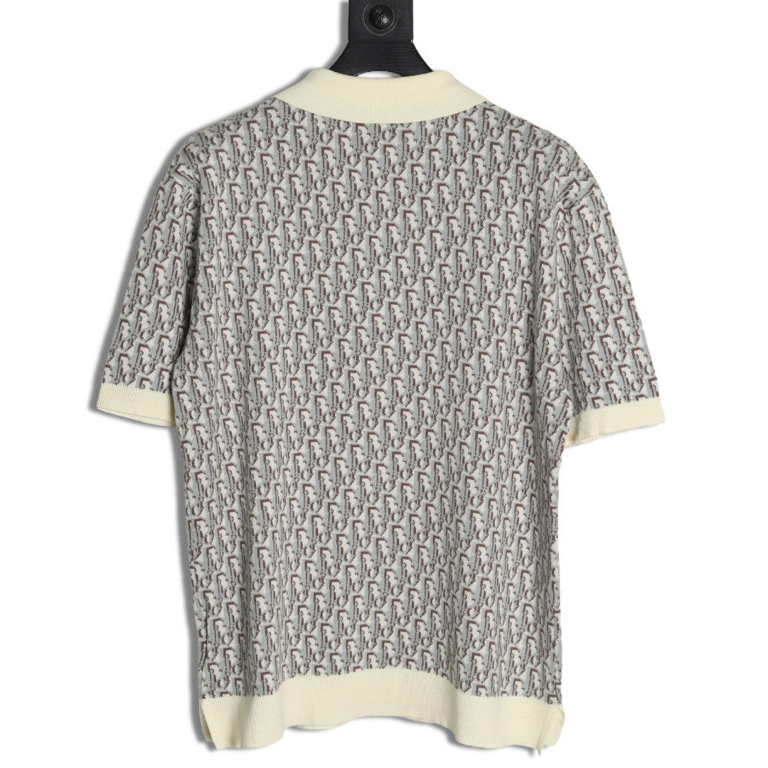 Dior knitting Short-sleeved Polo shirt