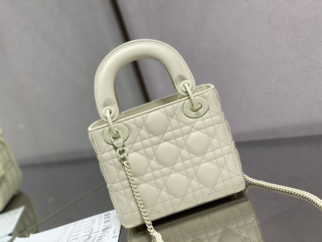 Mini Lady Dior Bag 6.5 x 6 x 3 inches