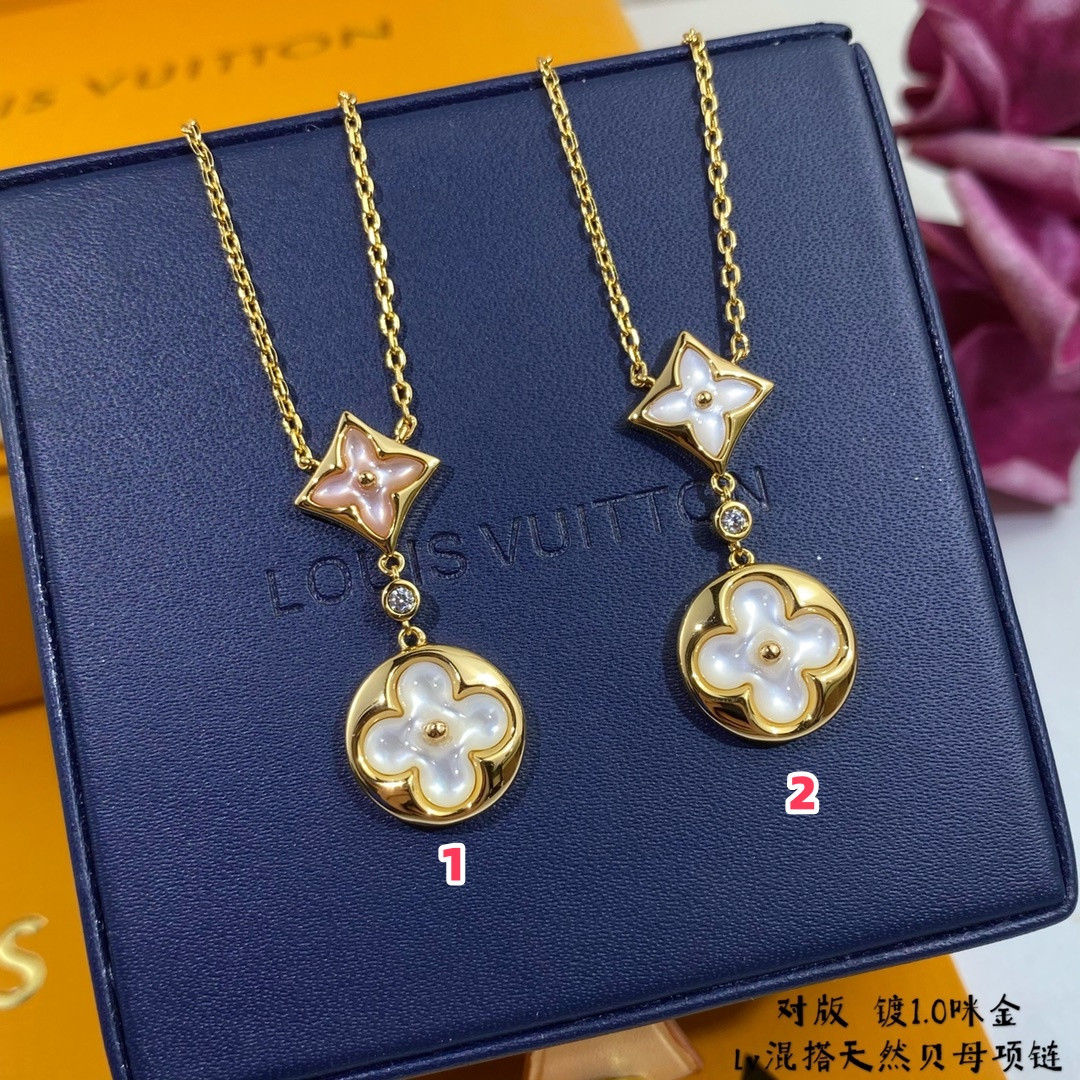 Louis Vuitton Two-Flower Mandarin Duck Necklace