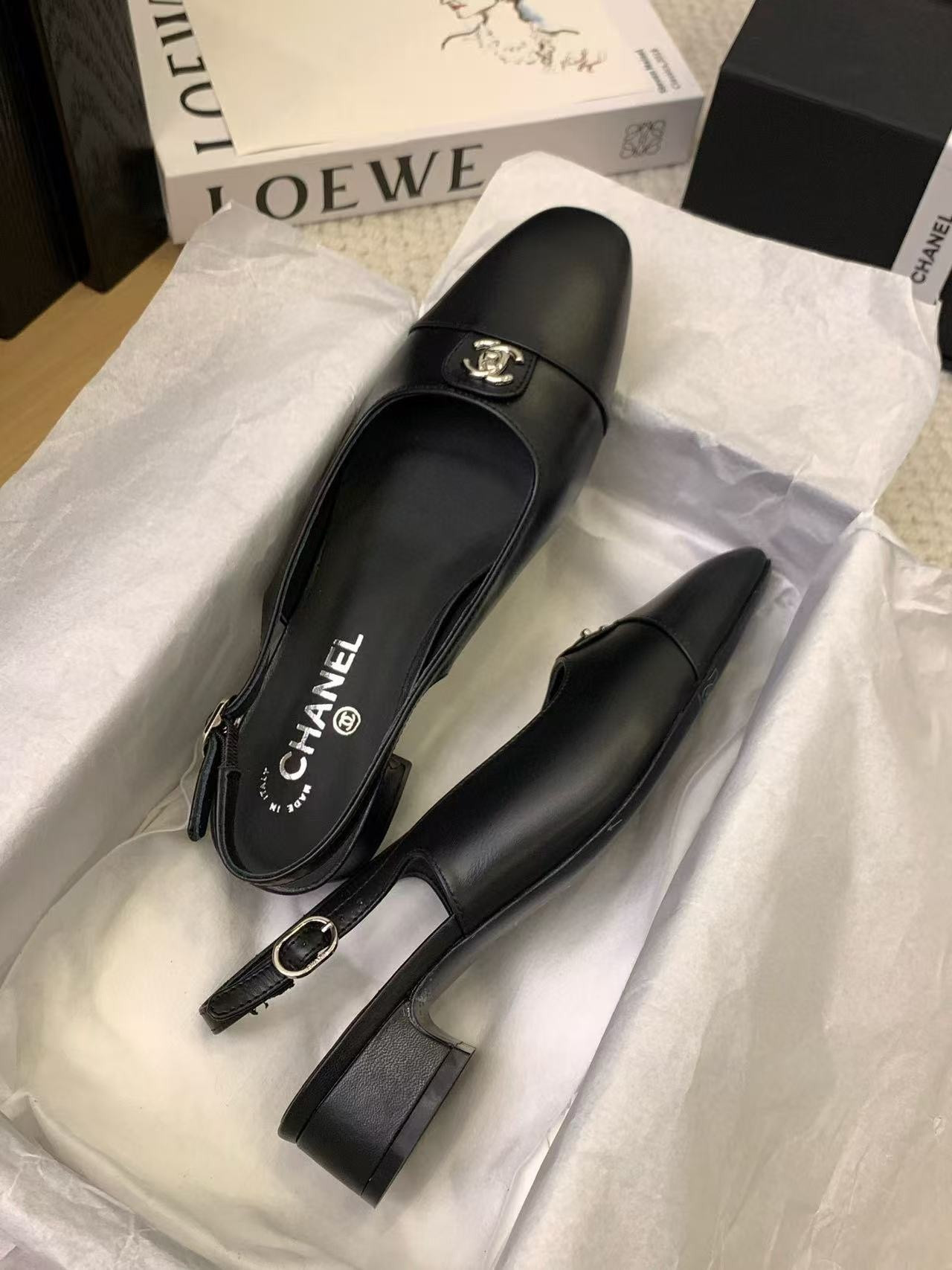 UA Chanel Slingbacks