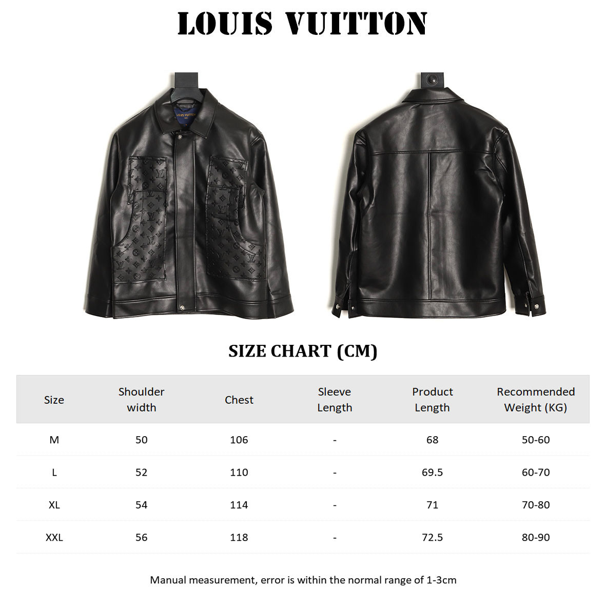 Louis Vuitton LV 25SS Leather Jacket