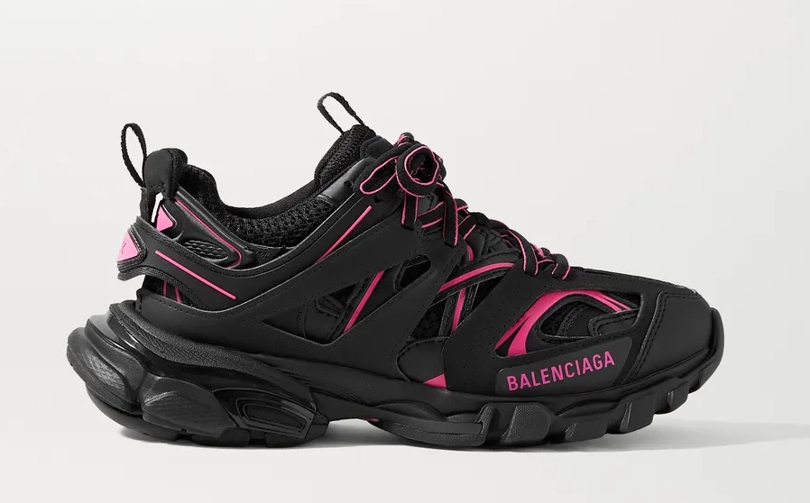 Balenciga Track Black and Neon Pink