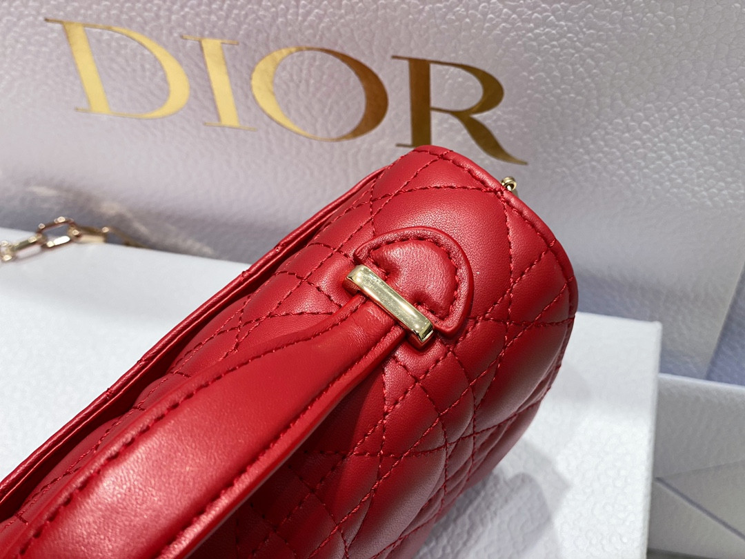 MISS DIOR MINI BAG Crimson Red S0980ONMJ-M57R 21 x 11.5 x 4.5 cm