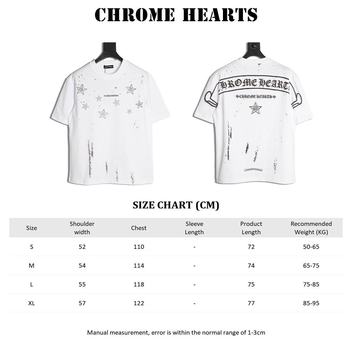 Ch*0me hearte ch 25ss short-sleeved t-shirt