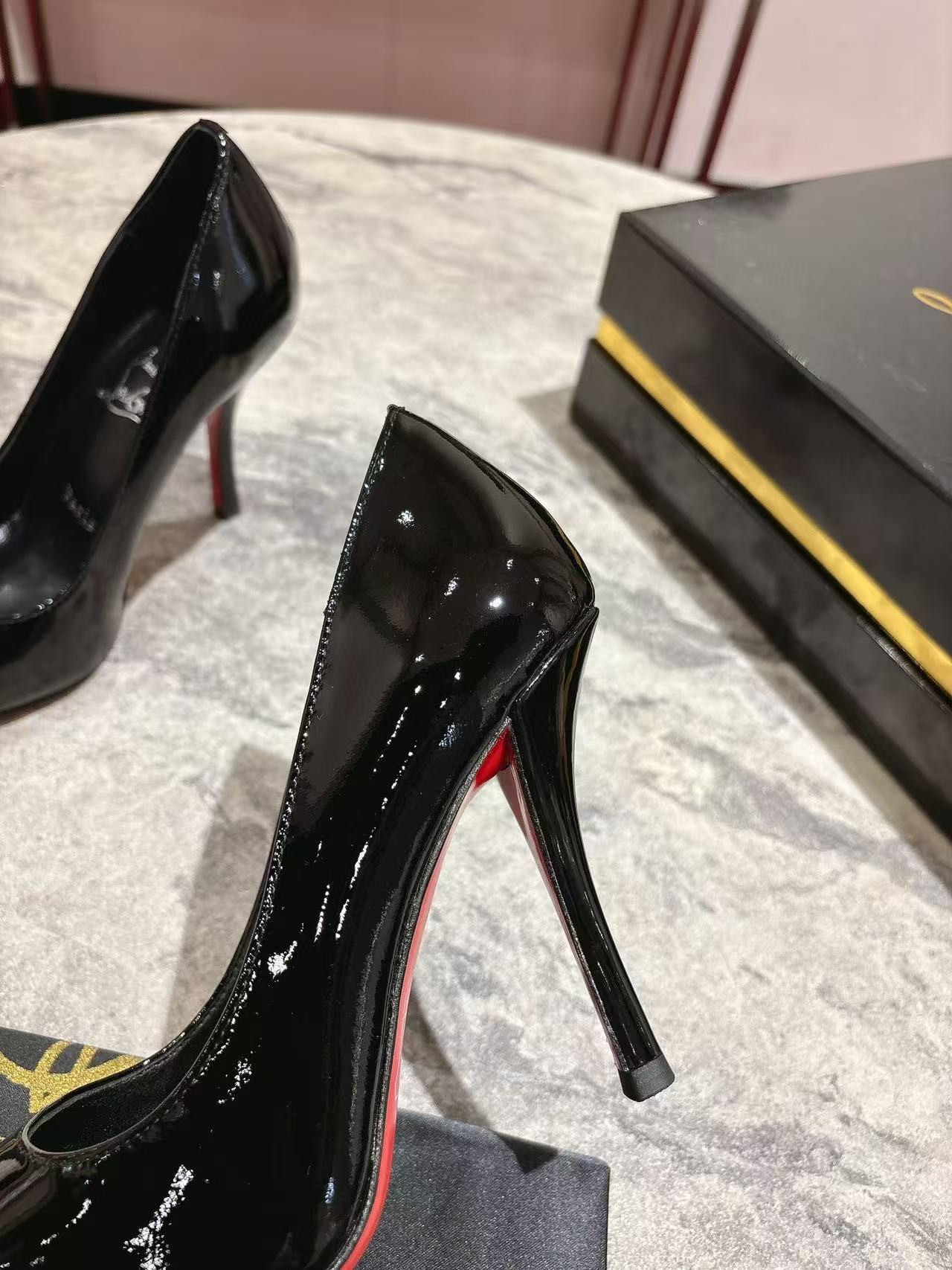 UA Christian Louboutin CL red-bottom shoes 10cm Heel