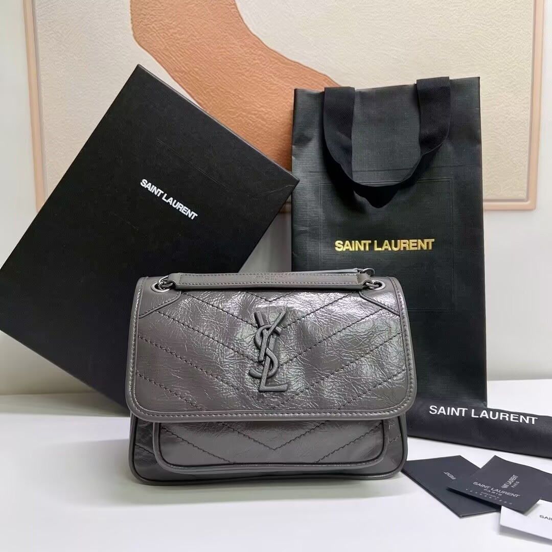 YSL NIKI BABY IN VINTAGE LEATHER 21x16x7.5cm