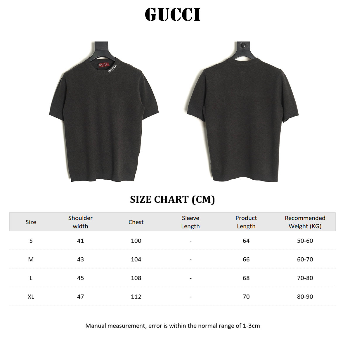 GUCCI GUC Knitted Short-sleeved
