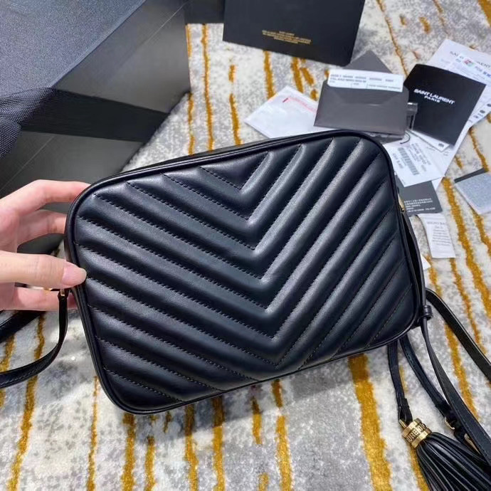 YSL LOU Camera bag in quilted leather