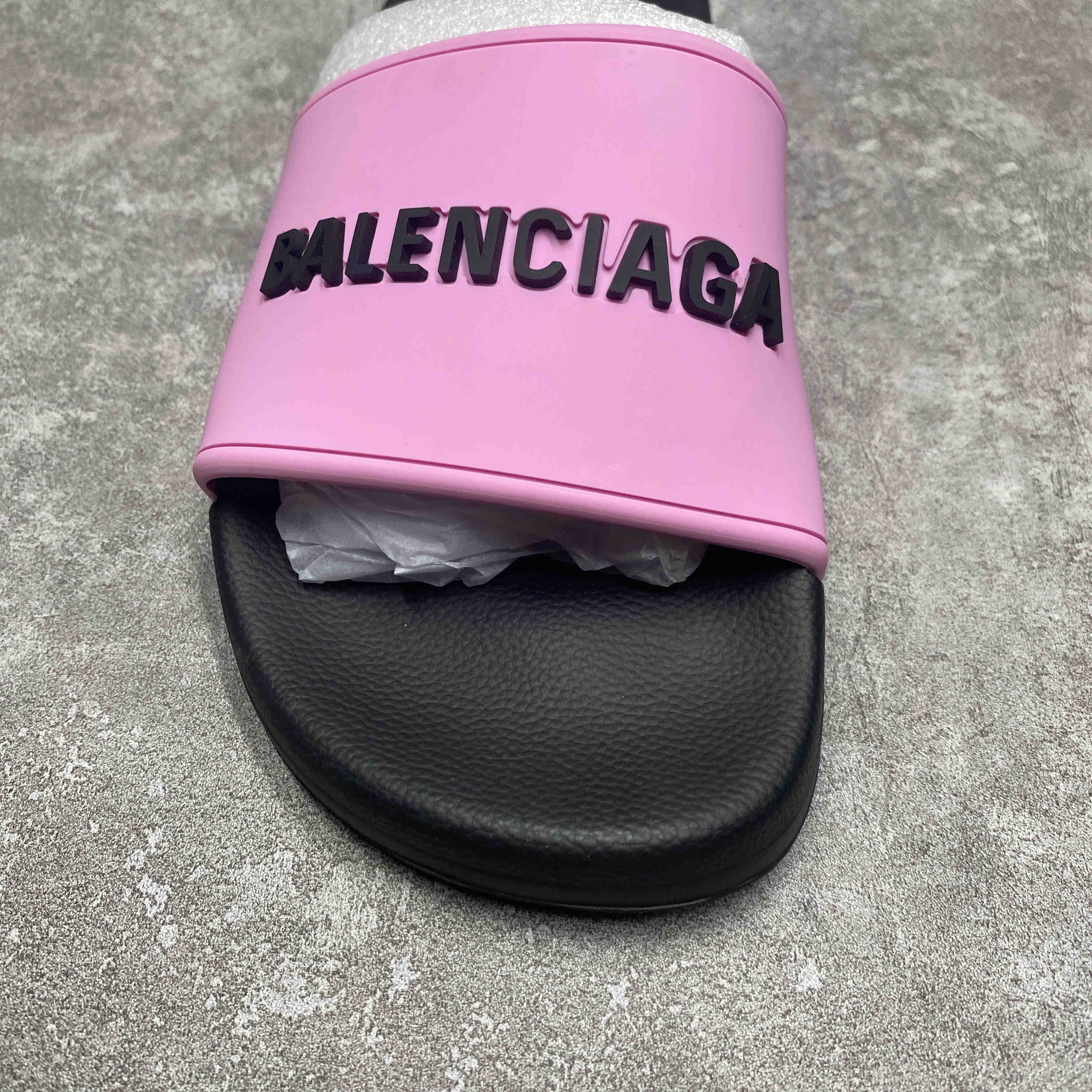 Balenciaga Pool Slide Black Pink