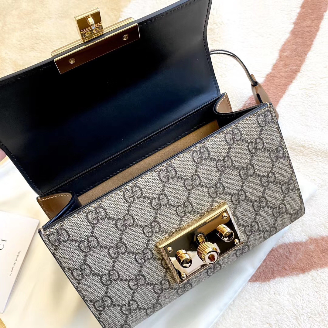 Gucci padlock shoulder bag 20cm