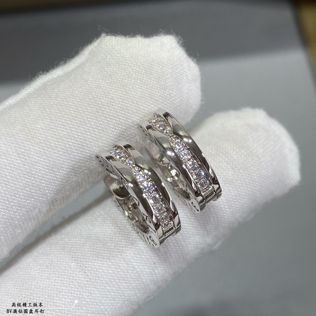 Bvlgari Disc full of diamonds Earrings