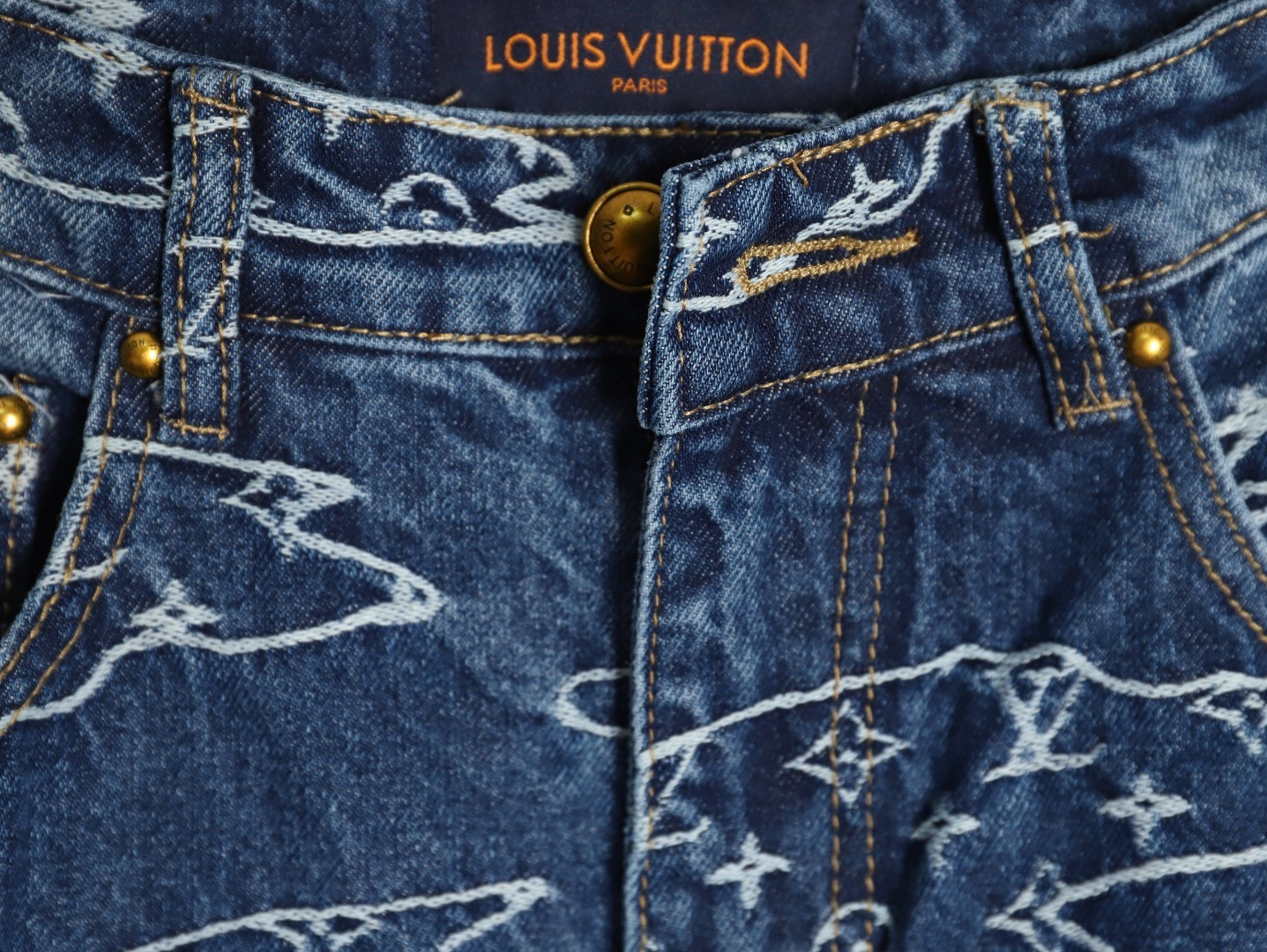 Louis Vuitton LV Pharrell Nigo Tyler Jeans Suit