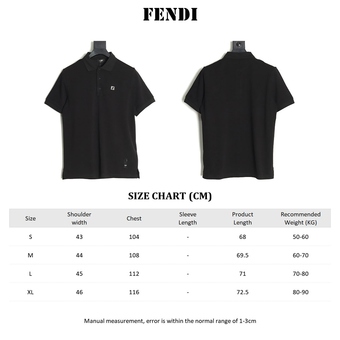 FENDI FD Short-sleeved Polo shirt