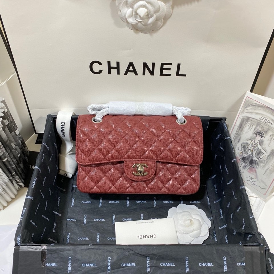 CHANEL SMALL CLASSIC HANDBAG 14.5×23×6cm