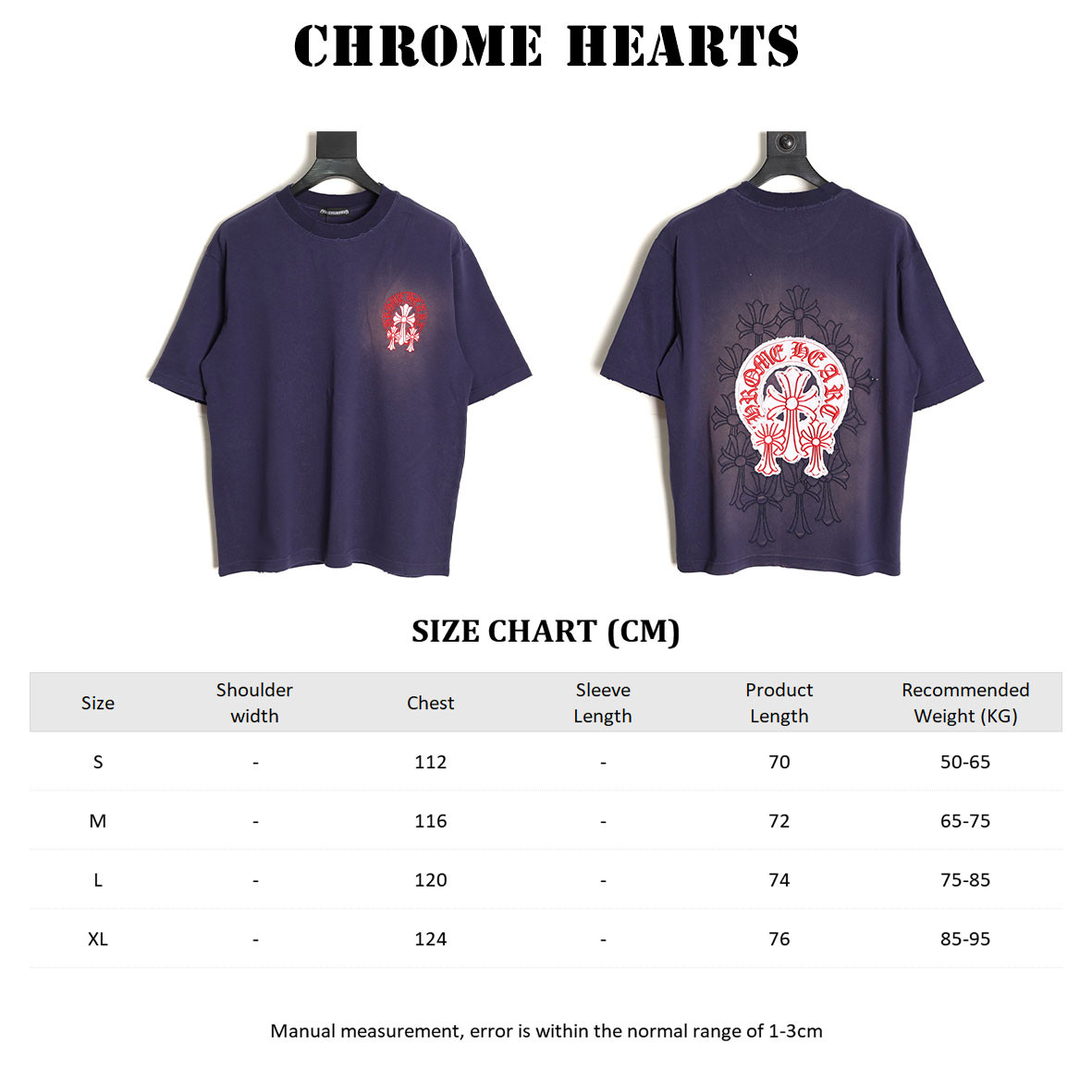 Ch*0me He**ts 25ss short-sleeved t-shirt