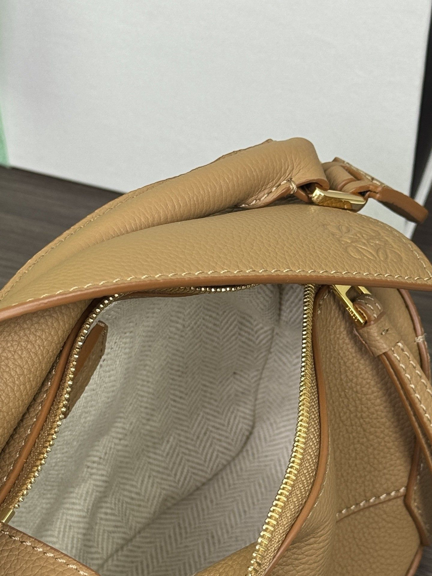 Loewe Mini Puzzle Edge bag in soft grained calfskin 18x12.5x8cm