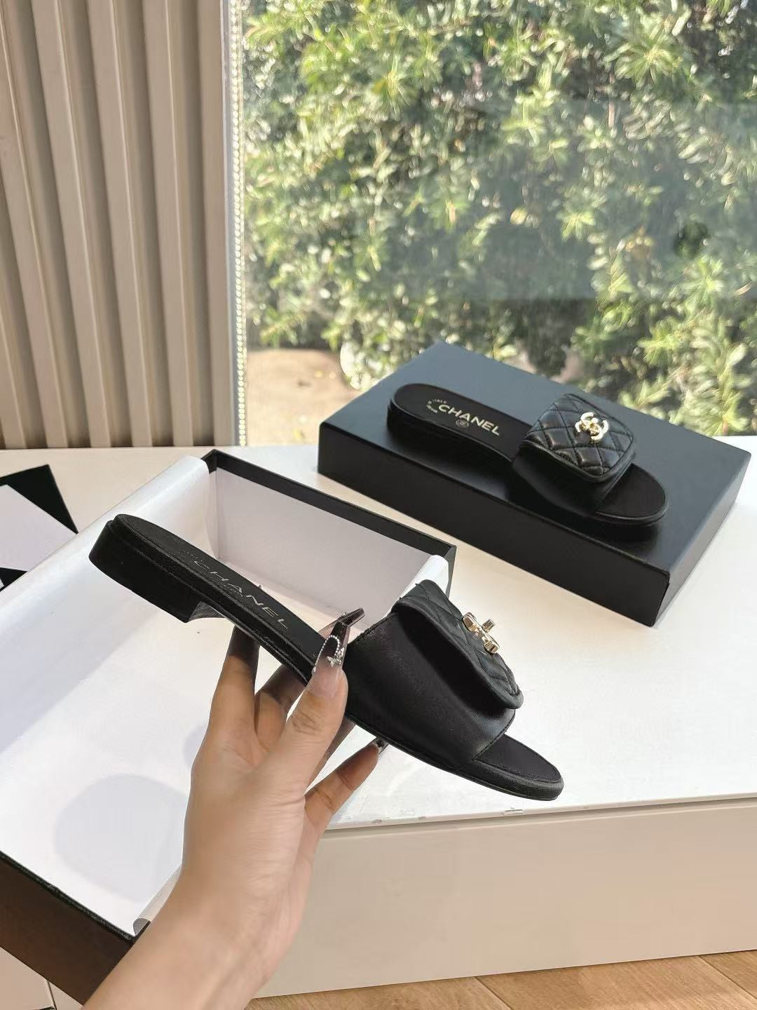 UA Chanel Slippers