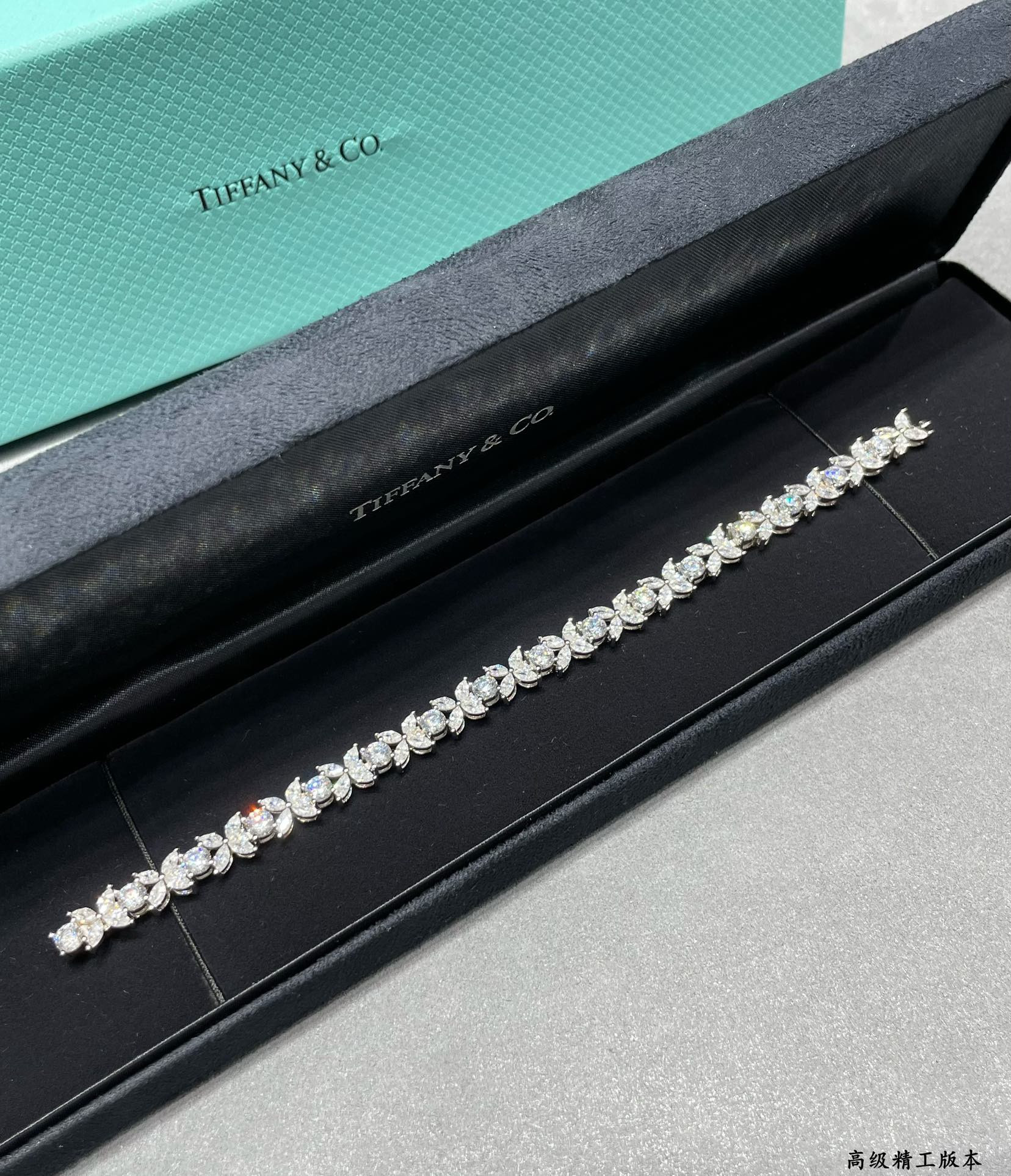 Tiffany & Co. Soleste Marquise Diamond Full Bracelet Ag925