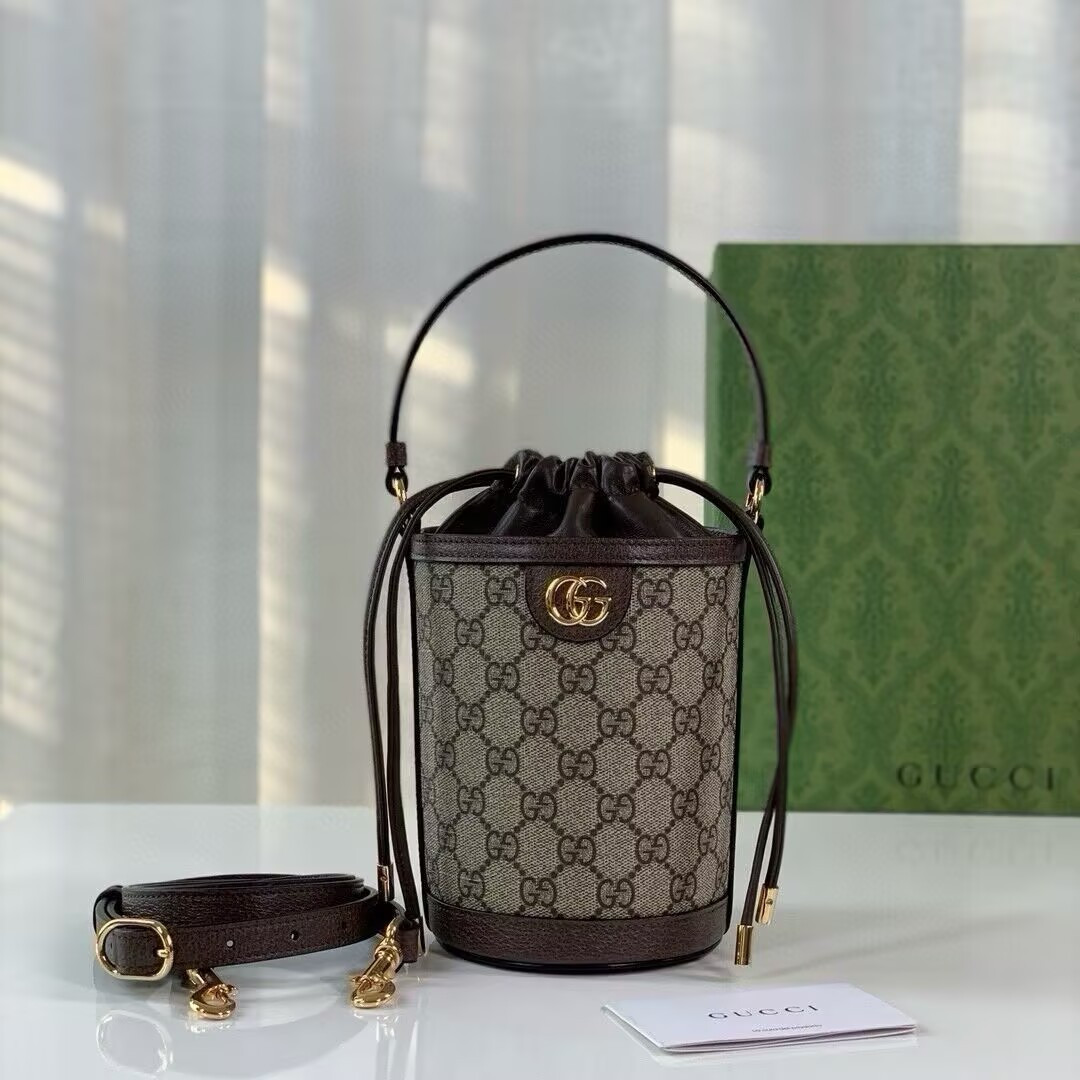 Gucci Ophidia Mini Bucket Bag 11.5x20x8cm