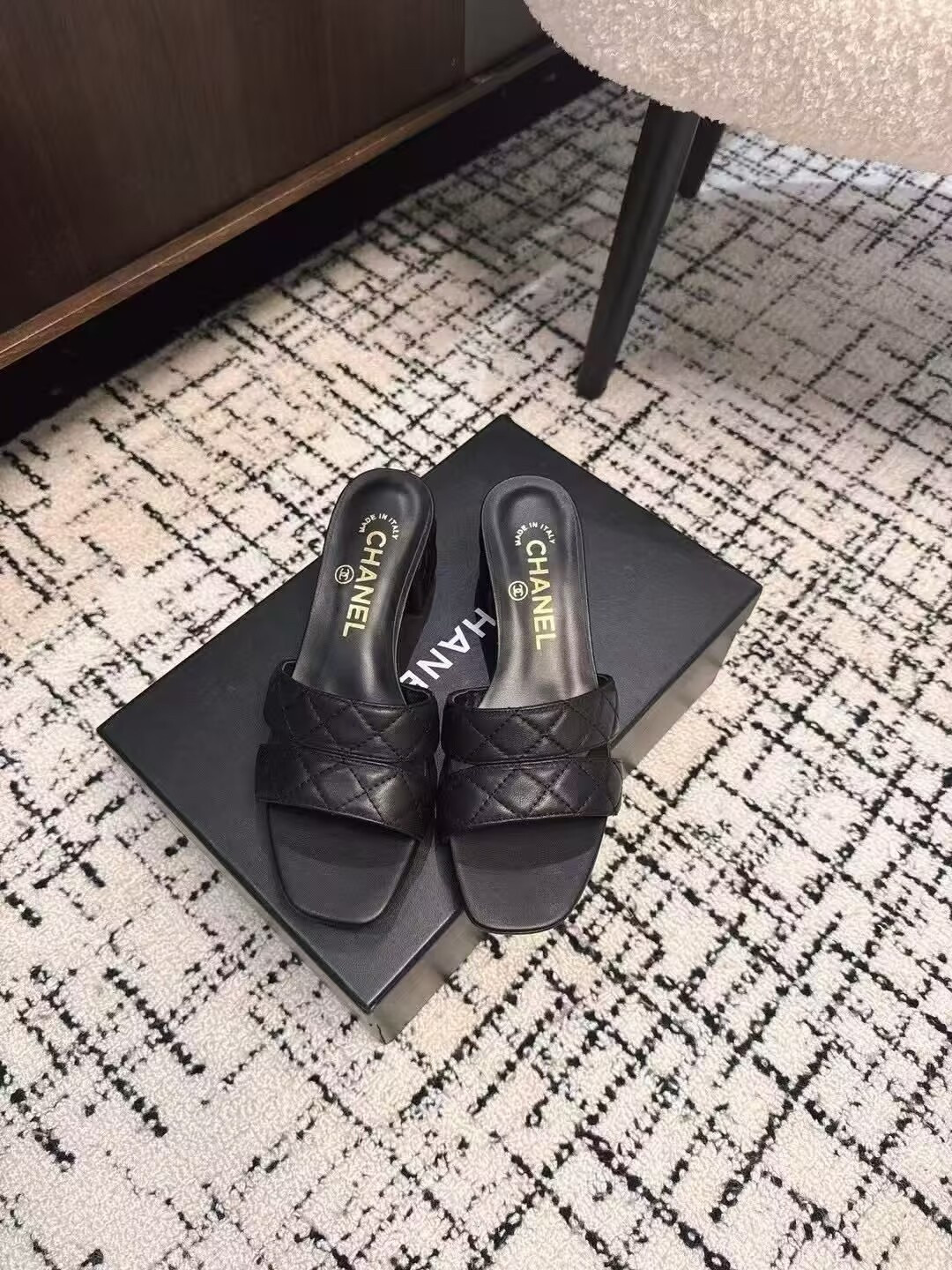 UA Chanel mules