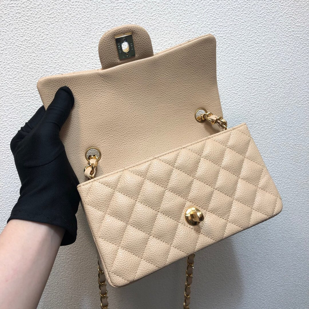 CHANEL MINI FLAP BAG 12 × 20 × 6 cm